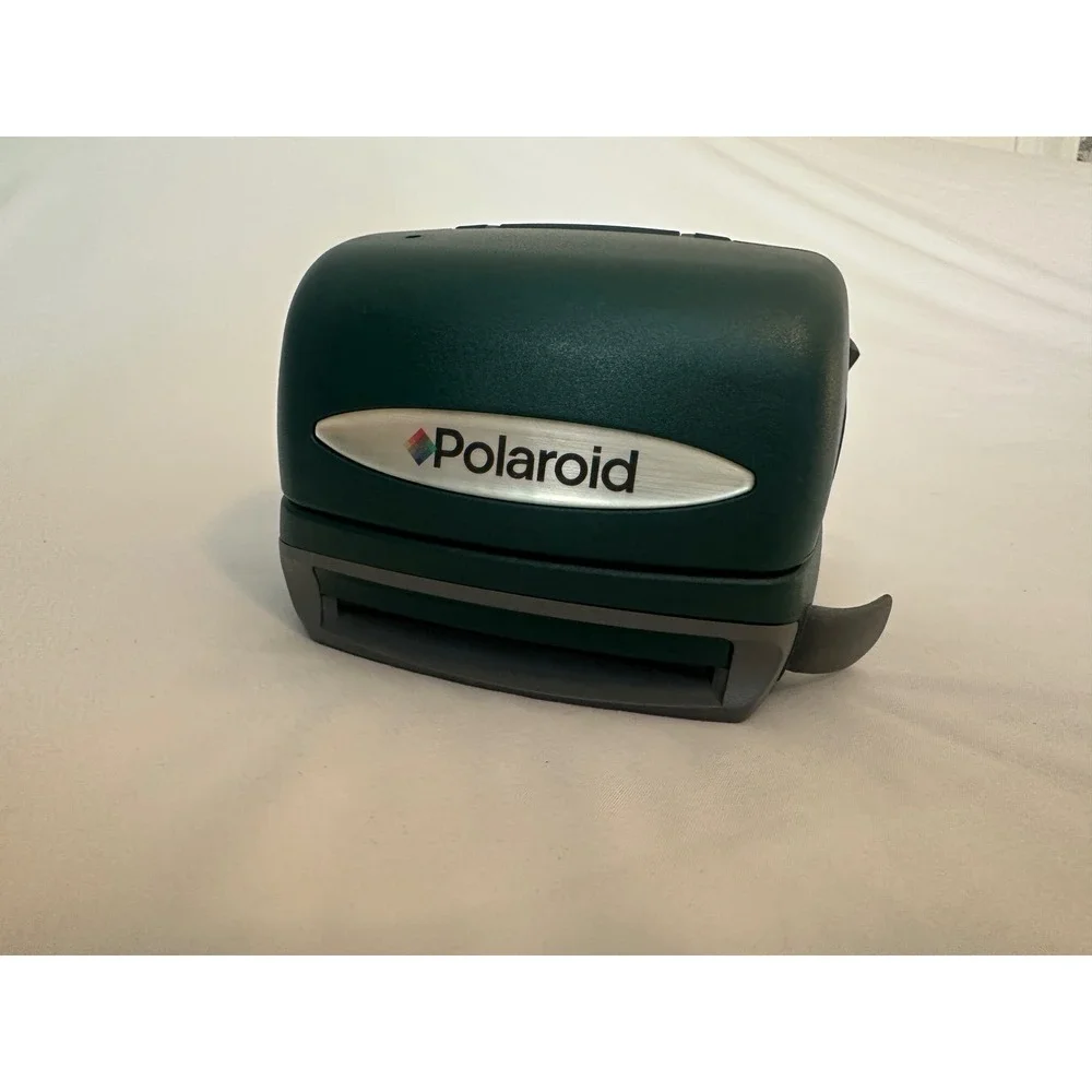 Polaroid OneStep Express Instant Film Camera Hunter Green‎ with Bag and Manual